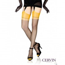 Cervin Capri 15 Bicolore non-stretch RHT stockings